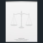 Bold Border Scale of Justice Attorney Letterhead<br><div class="desc">Bold Border Scale of Justice Attorney Letterhead.</div>