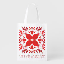 Bold Botanical Quote Jumbo Tote