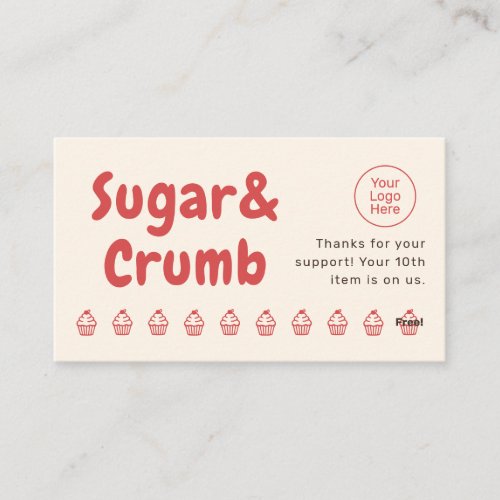 Bold Brand-Ready Bakery Flat Loyalty Card