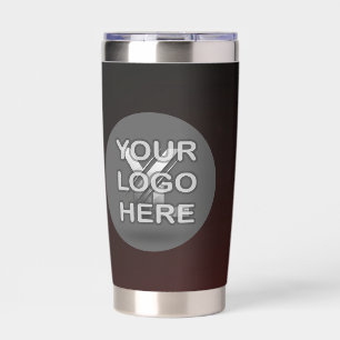 Bold Branding On-the-Go: Custom Logo Black Coffee Insulated Tumbler