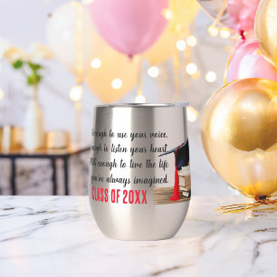 Bold, Brave and Strong Thermal Wine Tumbler