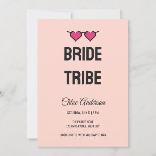 Bold Bride Tribe Bachelorette Party Invitation