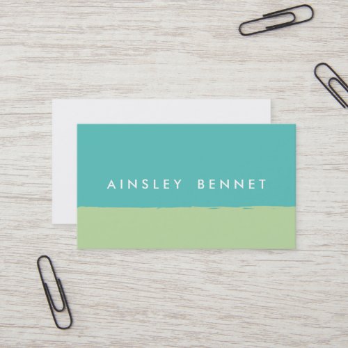 Bold Bright Color Block Business Cards