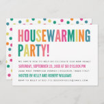 Bold Bright Color Housewarming Party Invitation at Zazzle