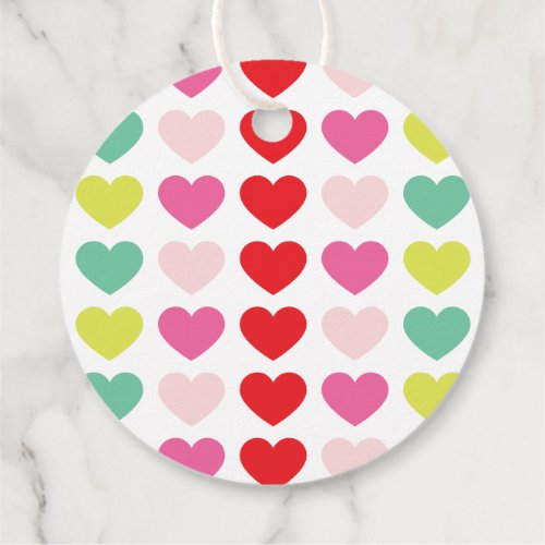 BOLD bright colorful MODERN christmas holiday Favor Tags