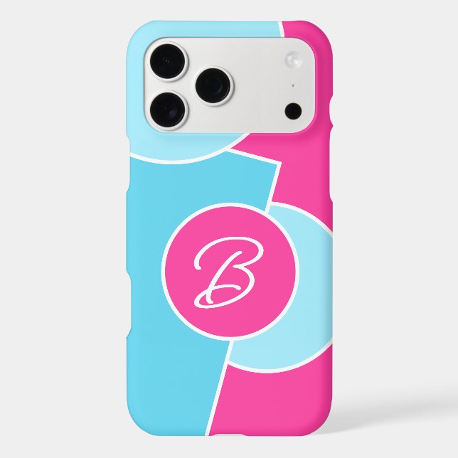 Bold Bright Fun Chic Abstract Circles Art Pattern Iphone Case (Back)
