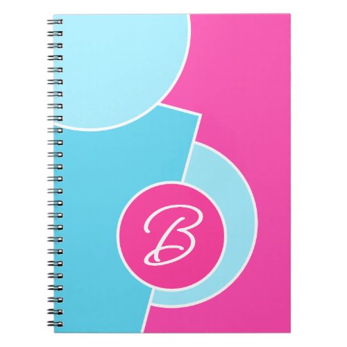 Bold Bright Fun Chic Abstract Circles Art Pattern Notebook