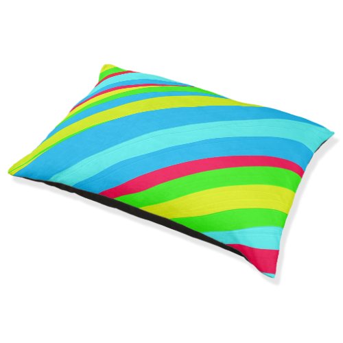 Bold Bright Vibrant Colorful Oil Painting  Pet Bed