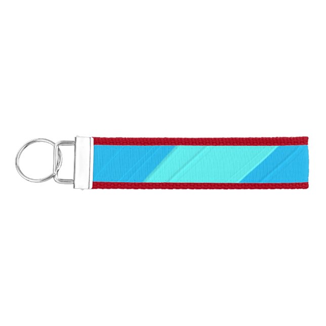 Bold, Bright, Vibrant, Colorful Oil Painting  Wrist Keychain (Keys on Left)