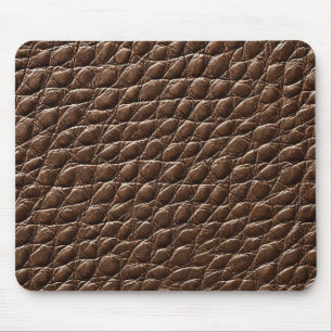 🖤 Bold Brown Leather Desk Strong Modern Office 🖤 Mouse Pad