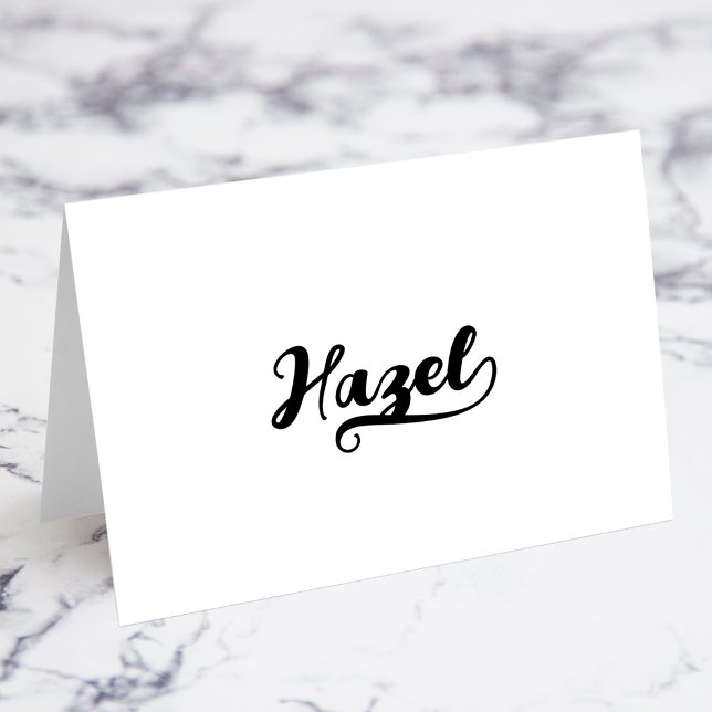 Bold Brush Script L Swash Name Place Cards (Bold Brush Script L Swash Name Place Cards)