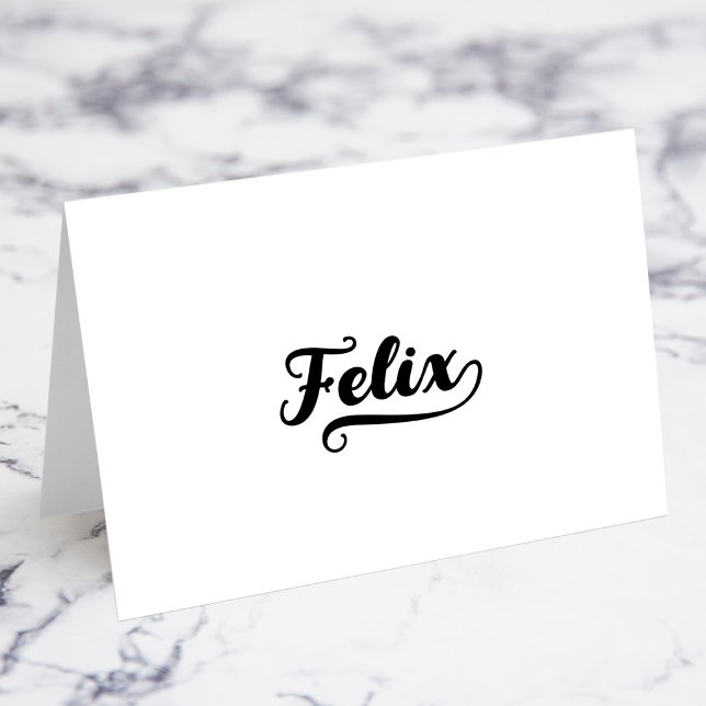 Bold Brush Script X Swash Name Place Cards (Bold Brush Script X Swash Name Place Cards)