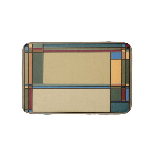 Bold Bungalow Colors Bath Mat (Front)