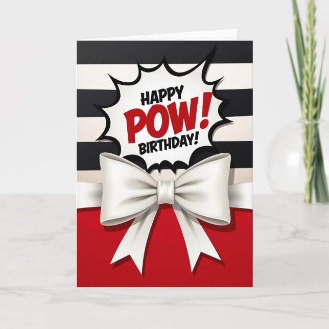 Bold Burst Birthday Card (Front)