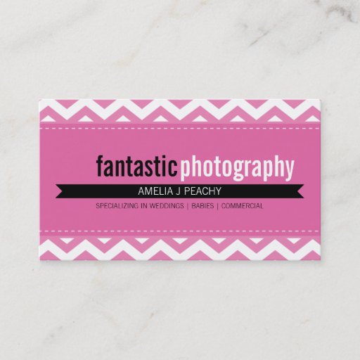 Customizable BOLD BUSINESS CARD :: simple modern chevron 10