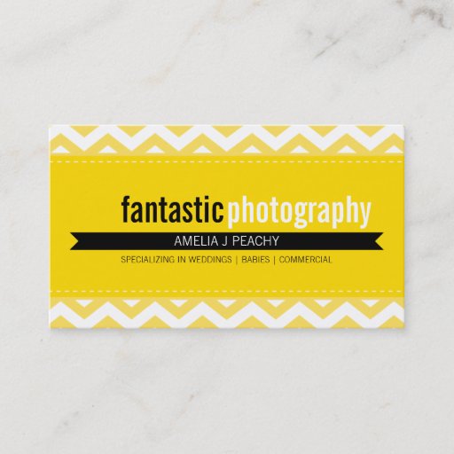 Customizable BOLD BUSINESS CARD :: simple modern chevron 12