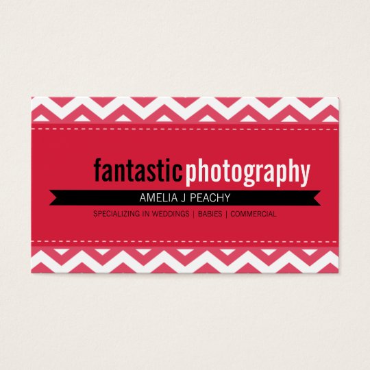 BOLD BUSINESS CARD :: simple modern chevron 6