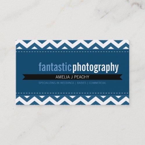 BOLD BUSINESS CARD :: simple modern chevron 7