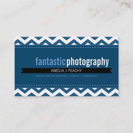Customizable BOLD BUSINESS CARD :: simple modern chevron 7