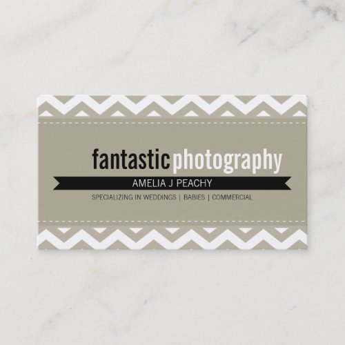 BOLD BUSINESS CARD :: simple modern chevron 8