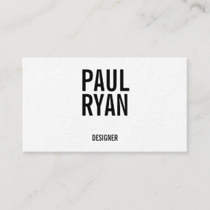 Bold business cards