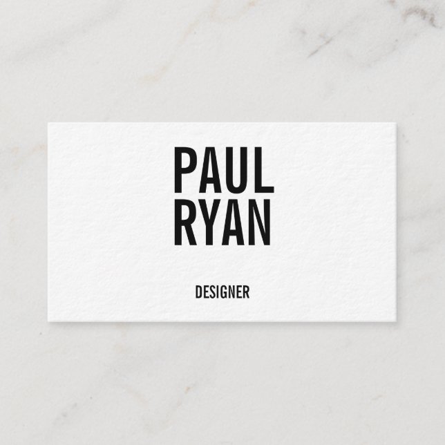 Bold business cards (Front)