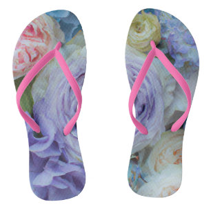 Bold but Soft Flower Flipflops
