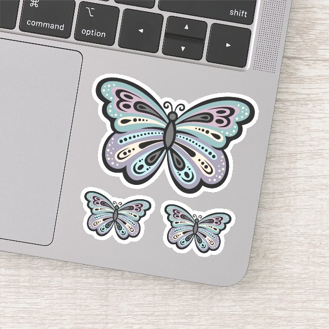 Bold Butterfly Vinyl Sticker (Detail)