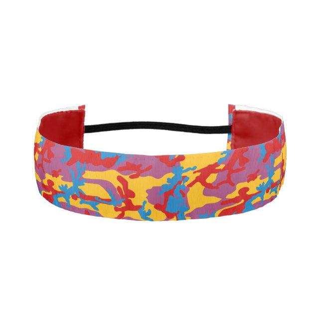 Bold Camo Pattern Athletic Headband (Front)