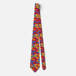 Bold Camo Pattern Neck Tie
