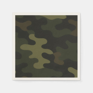 Bold Camouflage Pattern Outdoor Enthusiasts Hunter Napkins