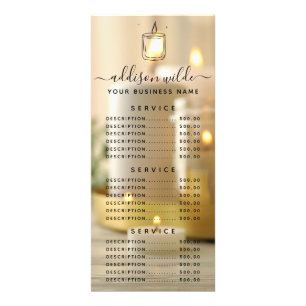 Bold Candle Business Rack Card
