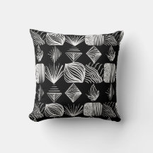 Bold Caribbean Tribal Mudcloth – Black & White,
