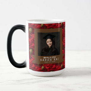 Bold Carnation Print Graduation Color Morph Mug
