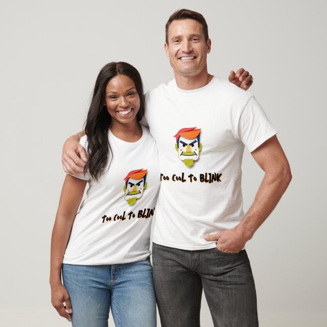 Bold Cartoon Face with Attitude T-Shirt (Unisex)