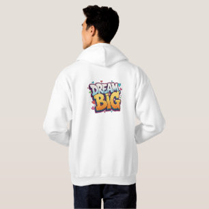Bold Cartoon Pop Art Graffiti – "Dream Big" 3D Hoodie
