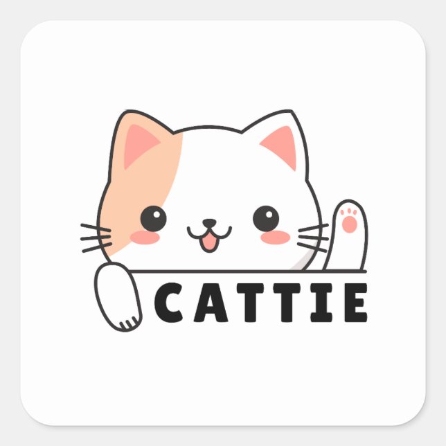 Bold Cat Lover Sticker | cat mom (Front)