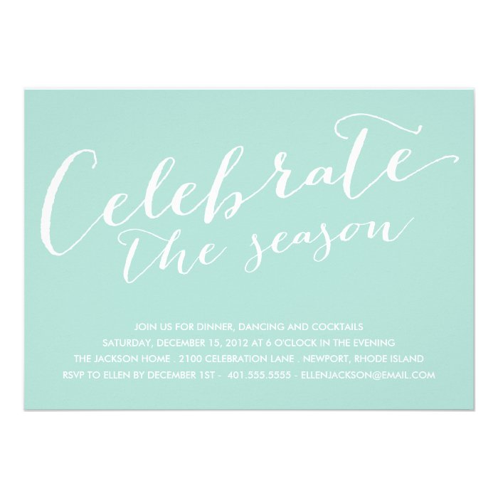 BOLD CELEBRATION  HOLIDAY PARTY INVITATION