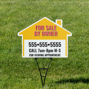 Bold Change Color House for Sale by Owner Sign