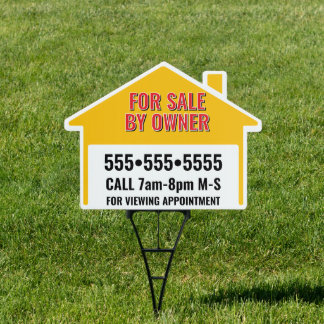 Bold Change Color House for Sale by Owner Sign