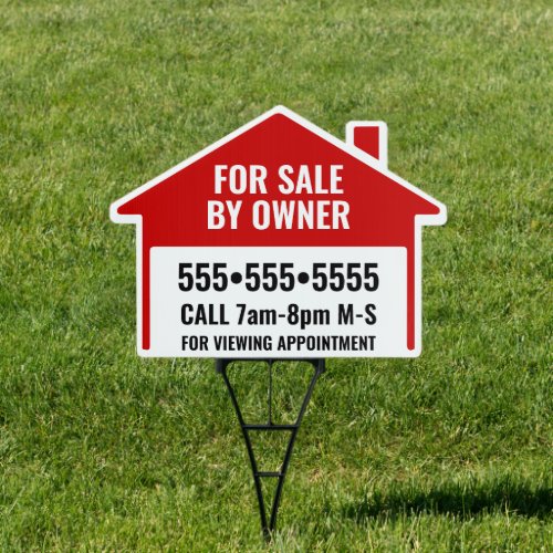 Bold Change Color House for Sale by Owner Sign