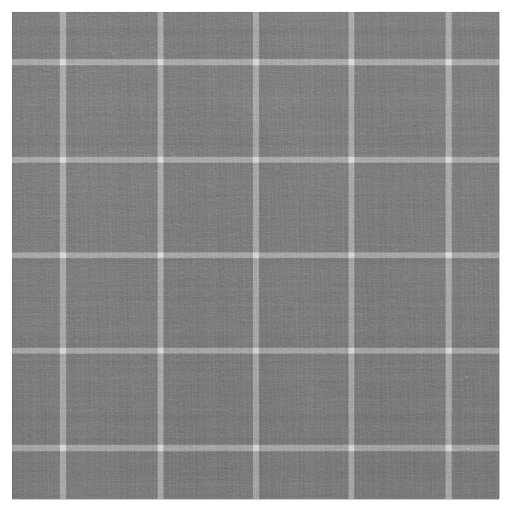 Bold Charcoal & Gray Tartan Plaid Fabric