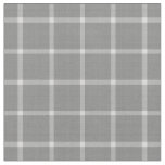 Bold Charcoal &amp; White Check with Gray Accents Fabric