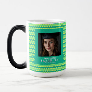 Bold Chevron Print Grandson Graduation Color Morph Mug