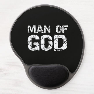 Bold Christian Quote for Men Faith Saying Gift Man Gel Mouse Pad