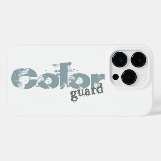 Bold Chunky Color Guard Word Art Case-Mate iPhone Case (Back (Horizontal))