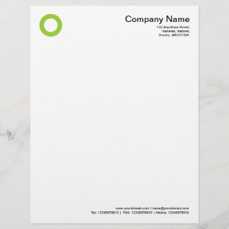 Bold Circle - Martian Green Letterhead