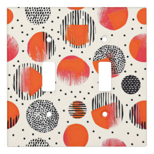 Bold Citrus Slice Stripes (4) Light Switch Cover