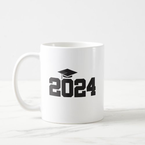 Bold Class of 2024 Graduation Coffee Mug