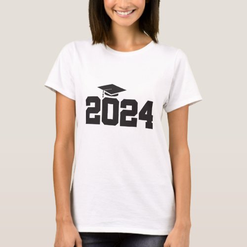 Bold Class of 2024 Graduation T_Shirt